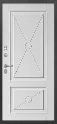 Купить межкомнатную дверь ТЕПЛО-ЛЮКС DESIGN венге с фрезерованными панелями, 10 мм в СПб
