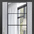 Внутренняя панель ФЛЗ-1 Бетон Чикаго белый с чёрным декором