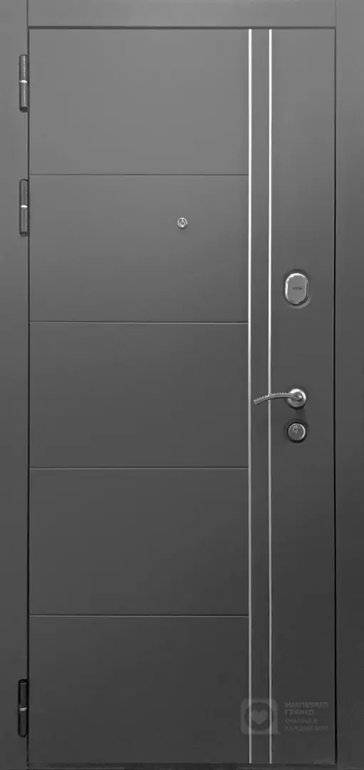 ТЕПЛО-ЛЮКС DESIGN графит с фрезерованными панелями, 10 мм