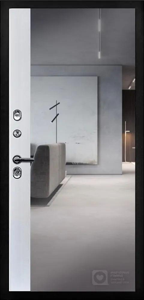 ТЕПЛО-ЛЮКС DESIGN графит с зеркалом 16мм