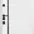 Внутренняя сторона МДФ эмаль белая, вставка черное стекло