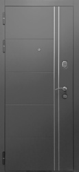 Купить межкомнатную дверь ТЕПЛО-ЛЮКС DESIGN графит с царговыми панелями, 16 мм в СПб