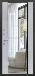 Купить межкомнатную дверь ДК-34 LAZURE серия DESIGN с зеркалом, 16 мм в СПб