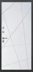 Купить межкомнатную дверь ДК-18 DESIGN с фрезерованными панелями, 10 мм в СПб