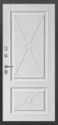 Купить межкомнатную дверь ДК-20 DESIGN с фальш фрамугой с фрезерованными панелями, 10 мм в СПб