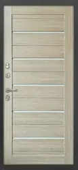 Купить межкомнатную дверь ДК-20 DESIGN с фальш фрамугой с царговыми панелями, 16 мм в СПб