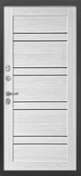 Купить межкомнатную дверь ДК-20 DESIGN с фальш фрамугой с царговыми панелями, 16 мм в СПб