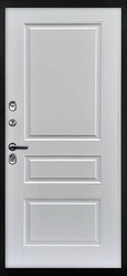 Купить межкомнатную дверь ДК-21 DESIGN с фальш фрамугой с фрезерованными панелями, 10 мм в СПб