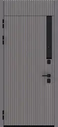 Купить межкомнатную дверь ДК-21 DESIGN с фальш фрамугой с зеркалом в СПб