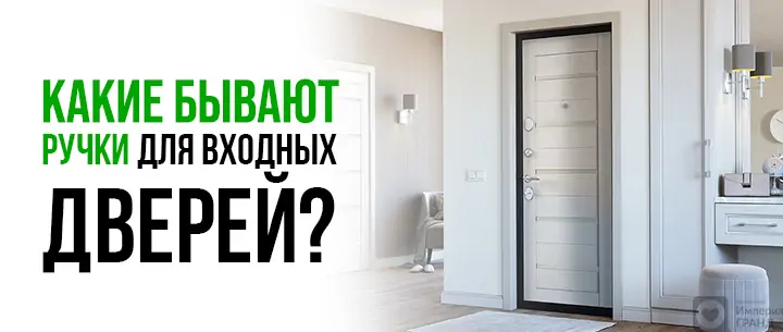 Какие бывают ручки для входных дверей